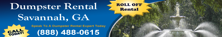 dumpster rental Savannah, GA